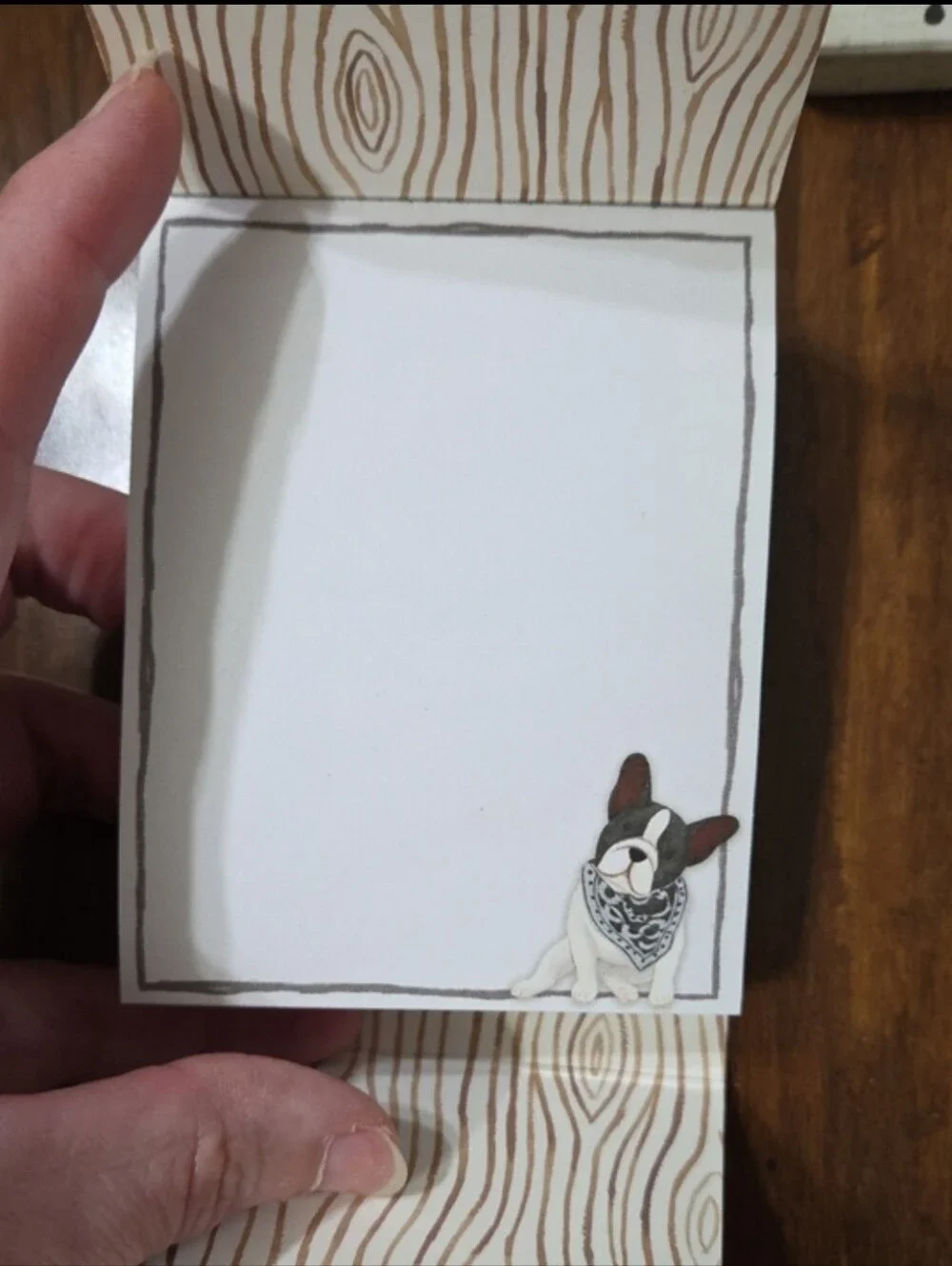 MOLLY & REX POCKET NOTEPAD BOSTON TERRIER TOP DOG